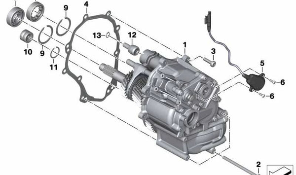 Anillo de seguridad OEM 11117723135 para BMW Motorrad K1600 GT, K1600 GTL, K1600 Bagger... y más. Original BMW Motorrad.
