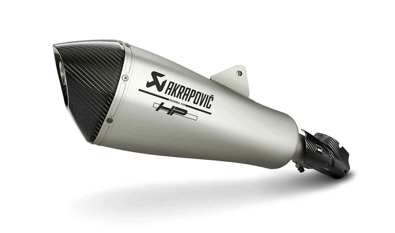 Silenciador deportivo HP OEM 18518404523 para motos BMW R 1250 RT, R 1200 RT. Original BMW Motorrad.