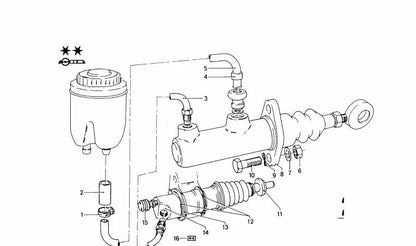 Tubería hidráulica OEM 21521114101 para BMW E21,E23,E24,E28,E30. Pieza original BMW para sistema de embrague. Ideal si necesitas reemplazar la línea de presión del embrague.