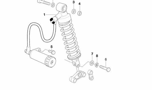 M10x1.25x45 OEM 33532345547 VITE esagonale per BMW F 650 motociclette, F 650 ST (E169). BMW MOTORAD originale.