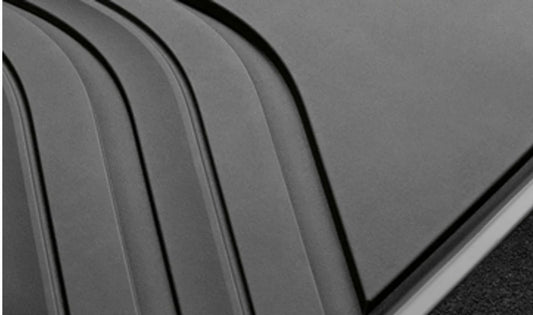 Alfombrillas traseras todo clima antracita OEM 51472336599 para BMW 3' E90, E90 LCI, E91, E91 LCI. Original BMW.