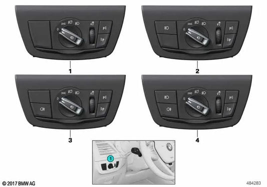 Unidade de controle de luz para BMW X3 F97, G01, G08 X4 F98, G02 (OEM 61319472965). BMW original