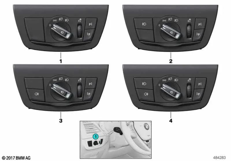 Unidade de controle de luz para BMW X3 F97, G01, G08 X4 F98, G02 (OEM 61319472965). BMW original