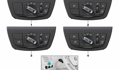 OEM Light Command 61319472964 pour BMW x3 (G01) et X4 (G02). Unité de commande BMW d'origine.
