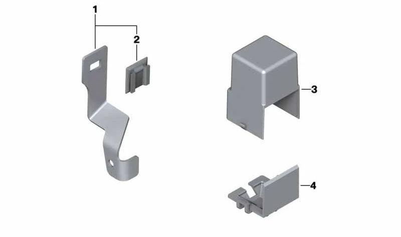 Base de caja de relés OEM 61117692835 para BMW Motorrad HP2 Sport (RK29) y R 1200 S (RK29). Pieza original BMW Motorrad.