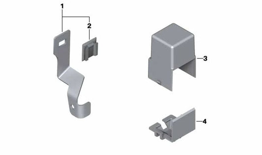 Base de caja de relés OEM 61117692835 para BMW Motorrad HP2 Sport (RK29) y R 1200 S (RK29). Pieza original BMW Motorrad.