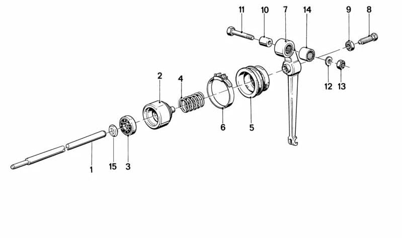 Silentblock OEM 23131241833 for BMW Motorrad R248. Original BMW piece for the transmission or clutch lever. It ensures soft and noise operation. Original BMW.