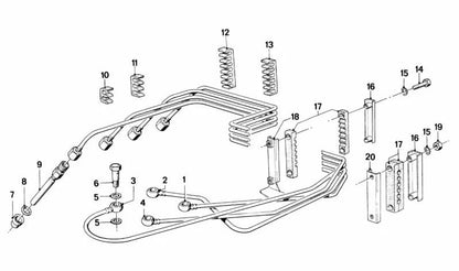 Tubo inyector cilindro 2 OEM 13531262294 para BMW E21 318i y 320i con motor M10. Recambio original BMW.