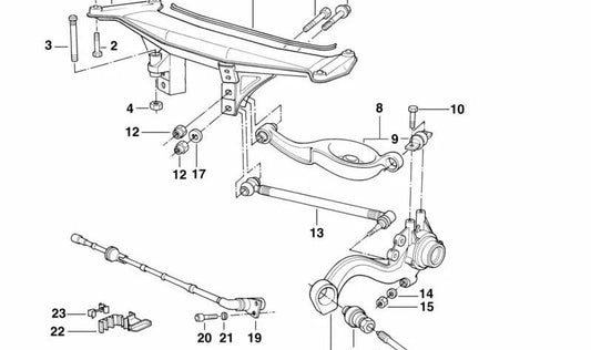 Sensor de velocidad de rueda trasera OEM 34522294362 para BMW Z1, E30, E36, E34, E32, E31. Original BMW.