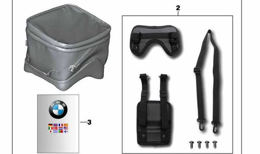 OEM 7745853470404 Sistema AChor para BMW Motorrad F800GT (FK71) e F800R (FK73). BMW Motorrad original.
