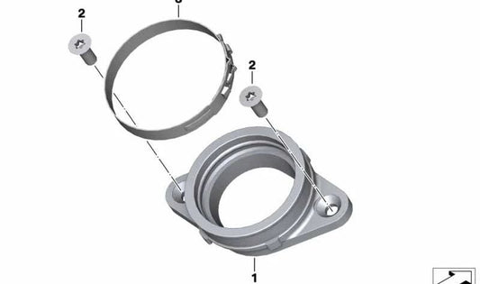 Tubuladura de aspiración OEM 11008569335 para motos BMW F750GS, F850GS, F900R, F900XR... y más. Original BMW Motorrad.