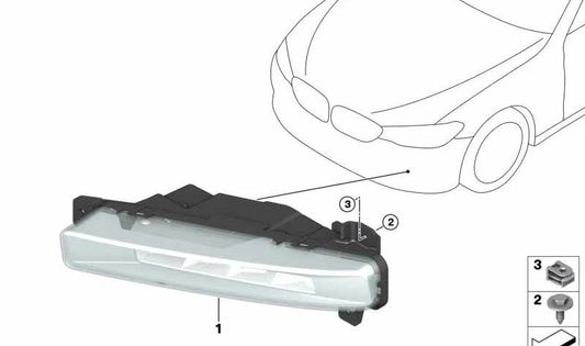Antiniebla LED right OEM 63177349132 for BMW G30, G31, G38, G32. Original BMW.