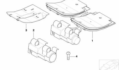 Sitzpad 52108248217 für BMW E39, E60, E61, F06, F12, F13, E38, E65, E66, E70, E71, E72. Original BMW.