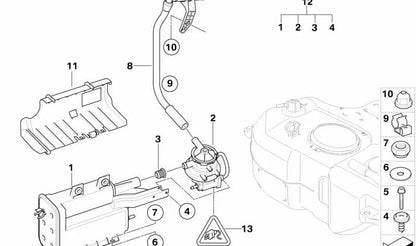 Tornillo de hexágono interior con seguro OEM 16117167017 para MINI R50, R53, R56, R56 LCI, Clubman R55, Cabrio R52, R57, Coupé R58, Roadster R59... y más. Original MINI.