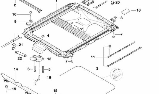Soporte sensor OEM 54128220743 para BMW E39 {520d, 520i} {Todos los modelos compatibles}. Original BMW.