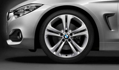 Alloy wheel Double Spoke design 401 OEM 36116796256 for BMW 3 Series (F30, F31), 4 Series (F32, F33, F36). Original BMW.
