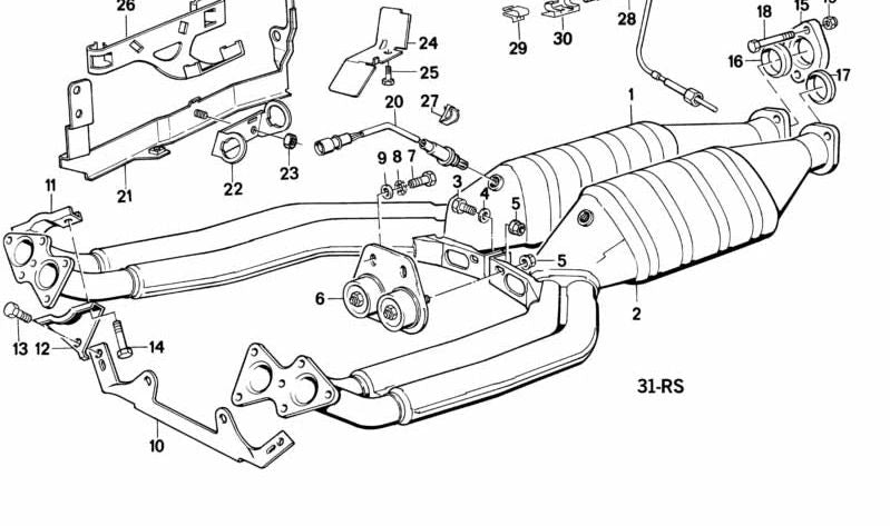 Soporte OEM 11761716661 para BMW Serie 7 {E32: 750i, 750iL} con motor M70. Válido para modelos fabricados entre 1987 y 1994. Pieza original BMW.