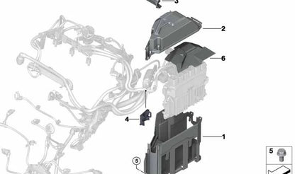 Cubierta DDE OEM 12908473263 para BMW Serie 2 F44, F45, F46, X1 F48, X2 F39... y más. Original BMW.