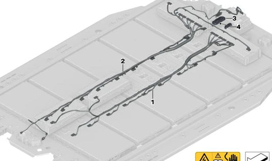 Fiação da comunicação para BMW 7 G70 Series (OEM 61278848299). BMW original