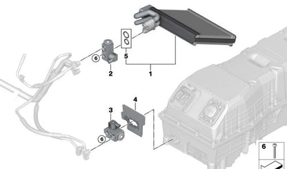 Válvula de Expansión Eléctrica para BMW I12, I15 (OEM 64509318648). Original BMW
