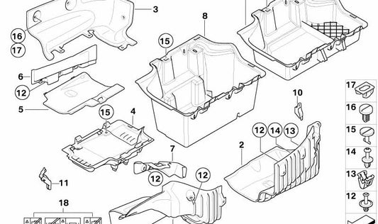 Zentralkonsole -Verzierungen OEM 51477145496 für BMW 3 Serien (E93). Original BMW