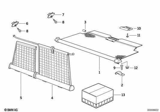 Crochet suspendu avant pour BMW E34 (OEM 51478133504). BMW d'origine.