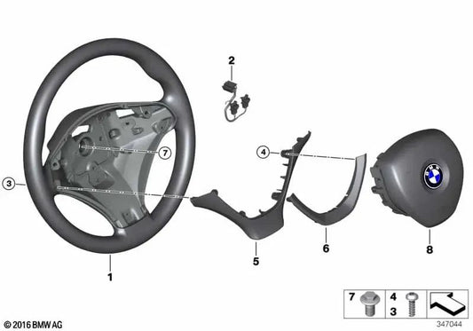 Leather sports steering wheel for BMW E70, E71 (OEM 32306797916). Original BMW.