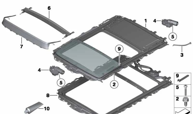 Tubo de desagüe trasero OEM 54102990382 para BMW E84. Original BMW.