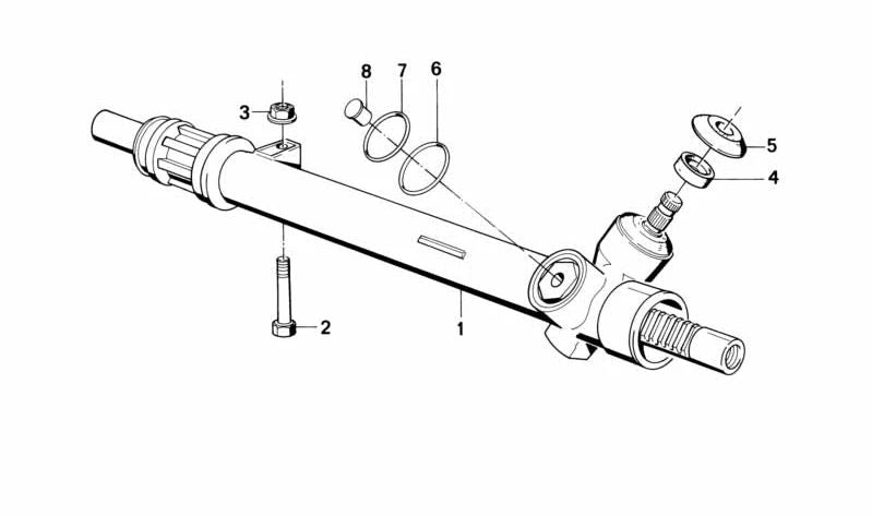 Junta tórica 34x3 mm OEM 32111130826 para BMW E30. Compatible con sistemas de dirección mecánica. Repuesto original BMW.
