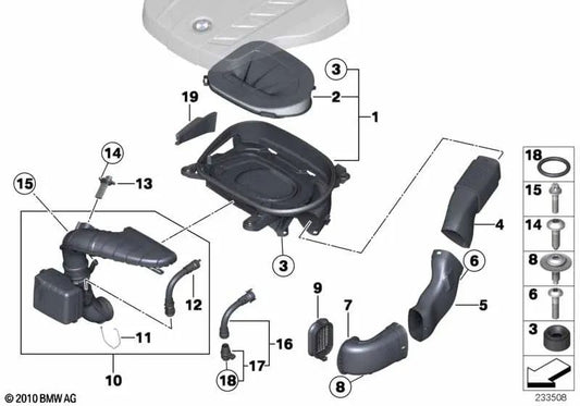 Zulassungskanal für BMW F25 (OEM 13717811028). Original BMW