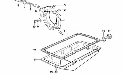 Cárter de aceite OEM 11131336995 para BMW E30, E36, Z3. Original BMW.