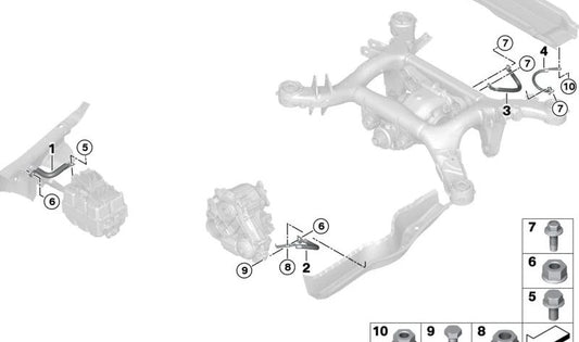 Cinta antiparasitaria OEM 61299485121 para BMW X5 G05 xDrive45e (TA61, TA62, TA63, TA64, TA68). Modelos producidos entre 2019 y 2023. Original BMW.