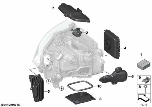 BMW Schraubenreparatur -Kit 7 F01, F01N, F02, F02N, F04 und I I12, I12N, I15 (OEM 63117225228). Original BMW.