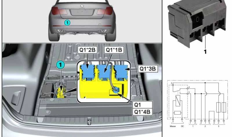 Trennelement (elemento de separación) OEM 61139201980 para BMW F07, F07N, F10, F10N, F11, F11N, F18, F18N, F90, F90N, F06, F06N, F12, F12N, F13, F13N, F01, F01N, F02, F02N, G11, G11N, G12, G12N. Original BMW.