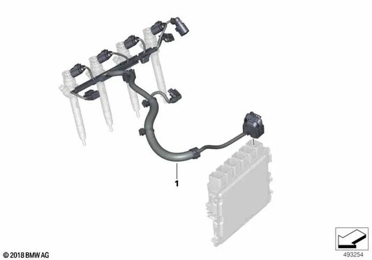 Engine Wiring Harness Injection Module for BMW 3 Series G20, G21, X3 G01, X4 G02 (OEM 12518590045). Original BMW