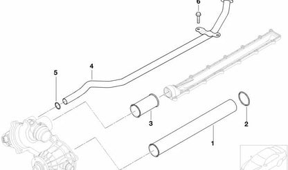 Junta tórica OEM 11517507717 para BMW E60, E60N, E61, E61N, E63, E63N, E64, E64N, E65, E66, E53, E70. Compatible con sistema de refrigeración. Original BMW.