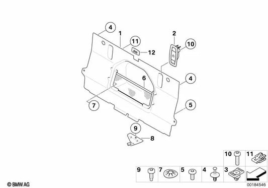 Clip für BMW 3 E93 -Serie, E93N (OEM 07146971565). Original BMW