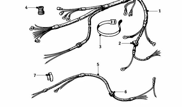 Pasacables de goma OEM 16124084518 para BMW Motorrad R26 y R27. Pieza original BMW.