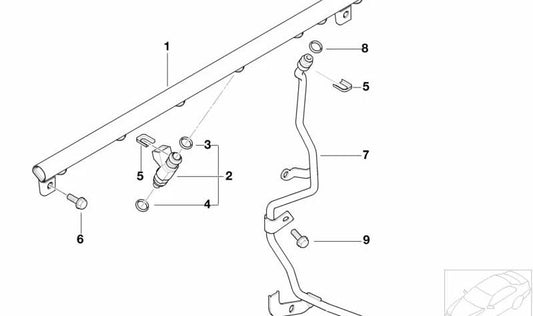 OEM fixing clip 13537528539 for BMW E81, E82, E87, E87N, E88, E46, E90, E90N, E91, E91N, E92, E92N, E93, E93N, E39, E60, E60N, E61, E61N, F10, F11, F11, F1 F18N, E63, E63N, E64, E64N, E38, E65, E66, F01, F01N, F02, F02N, I01, I01N, E84, E83, E83N
