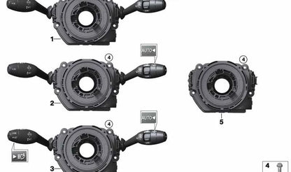 Unidad de interruptores árbol de dirección OEM 61316827364 para MINI Cabrio F57 (11/2014 - 02/2021), Cooper WC31, WC32, WC41, WC42, WU31, WU32, WU71, WU72, Cooper D WH12. Original MINI.