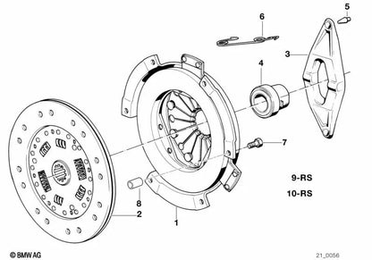 Kit de embreagem sem amianto para BMW E30 (OEM 21212226854). BMW original