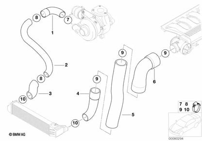 Colector de admisión OEM 11617785250 para BMW Serie 5 E39 (06/1999 - 09/2003). Original BMW.