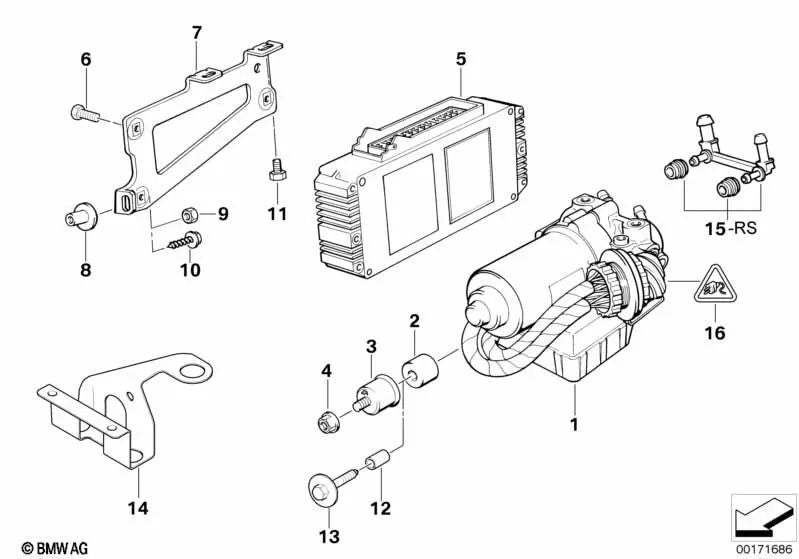 Conducto de admisión para BMW E36 (OEM 34511091049). Original BMW