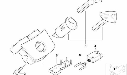 Placa base OEM 46637695417 para motos BMW K1200LT, K1200RS. Original BMW Motorrad.