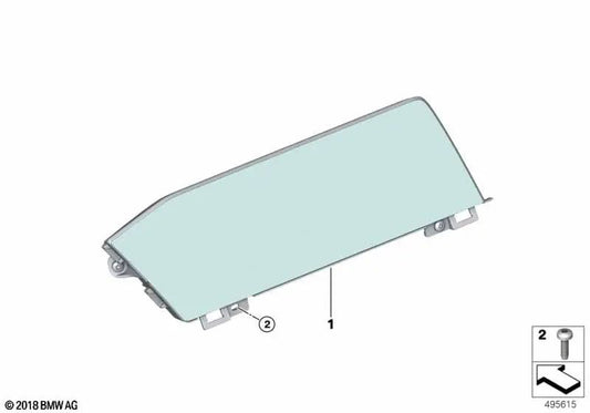 Tela de informações centrais para BMW F95, G05, F96, G06, G07 (OEM 65505A0E6B7). BMW original