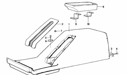 Central Embels OEM 51161931184 pour BMW 7 E23 (728i, 728is) avec un changement manuel et automatique. Compatible avec les modèles fabriqués entre 1977 et 1986. BMW original.