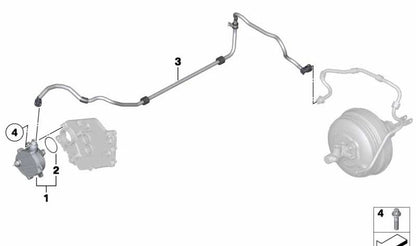 Bomba de vacío OEM 11667635658 para BMW Serie 7 F01, F02, F03, F03 LCI y Rolls-Royce Ghost, Wraith, Dawn… y más. Original BMW.