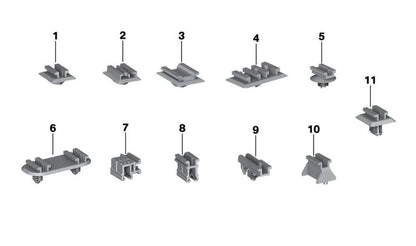 Soporte conector ASD OEM 61139152083 para BMW F30, F31, F34, F80, F32, F33, F36, F82, F83, G12, I12, I15. Original BMW.