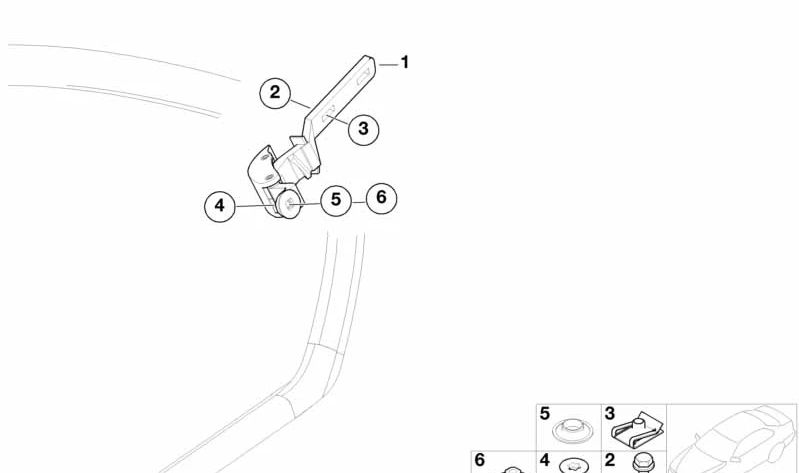 Meccanismo di apertura del finestrino posteriore destro OEM 51367001620 per BMW E46. BMW originale.