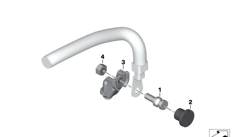 Tampa do ponto de suporte de partida de ajuda externa OEM 61218536887 para motocicletas BMW R1200GS, R1250GS, R1200RT, R1250RT... e muito mais. Originais BMW Motorrad.